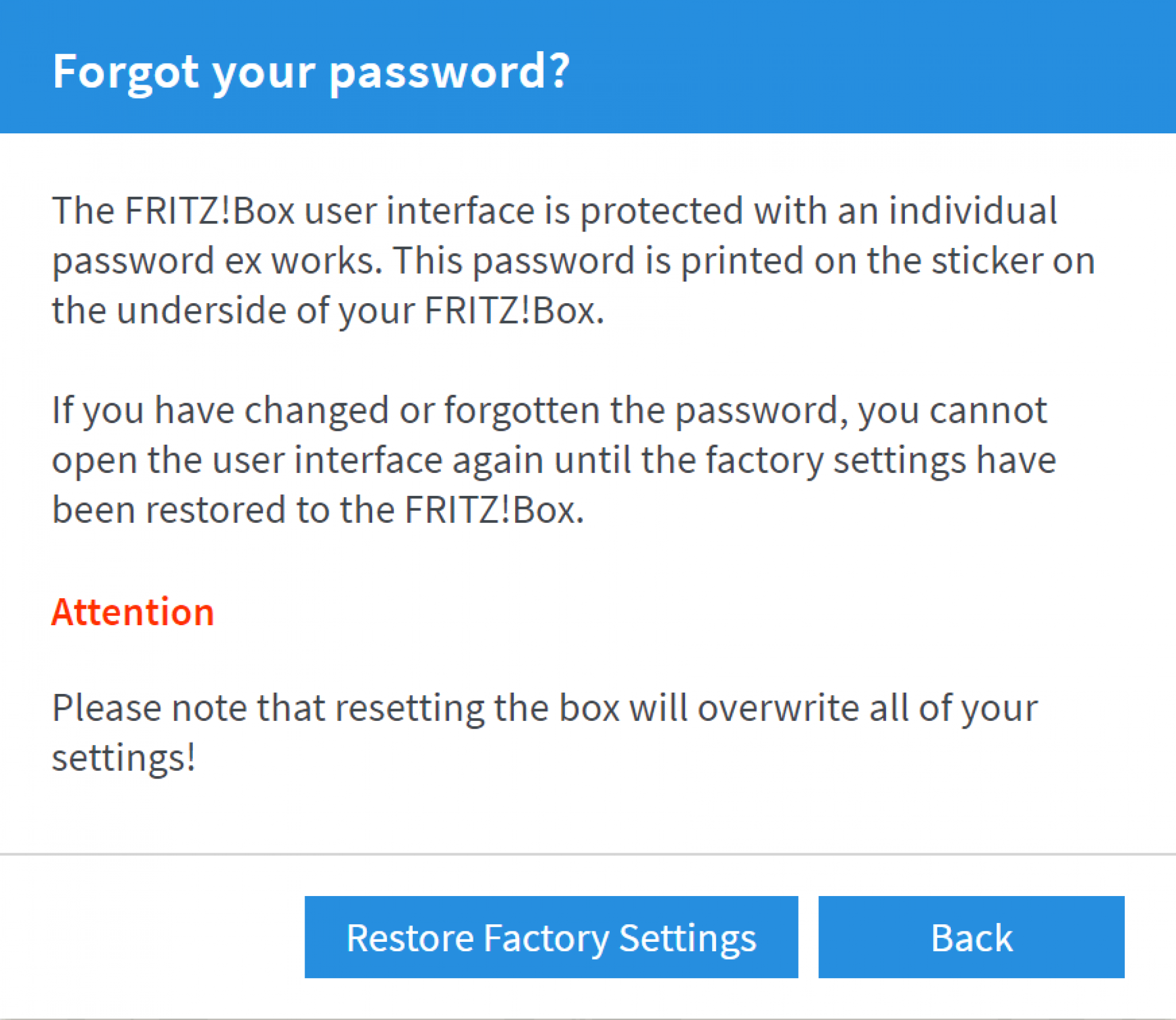 Hoe stel ik de FRITZ!Box opnieuw in? | Freedom Helpdesk