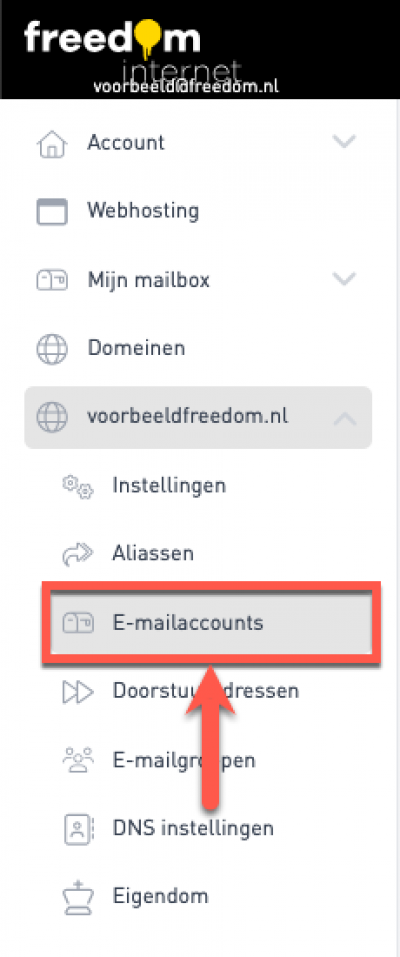 Een eigen domeinnaam