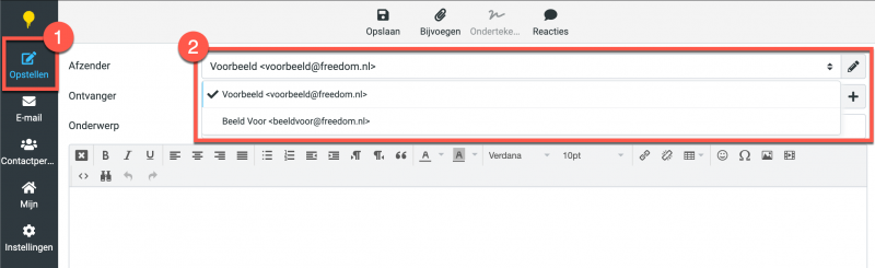 Hoe verstuur ik via de webmail van Freedom een e-mail met een ...